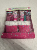 Follow the Rainbow Girls Slipper and Pedicure Set, Size 8+