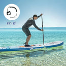 11 ft Inflatable Stand Up Paddle Board Surfboard with Aluminum Paddle Pump