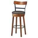 30.5 Inch 360-Degree Swivel Stools with Leather Padded Seat