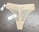 Steve Madden Womens Mesh High-Leg Thong Underwear