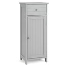 Wooden Bathroom Floor Storage Cabinet with Drawer and Shelf