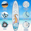 11 ft Inflatable Stand Up Paddle Board Surfboard with Aluminum Paddle Pump