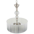 World Imports Bayonne Collection 3-Light Brushed Nickel Inverted Hanging Pendant
