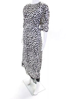 Lost Ink Plus Lace-Trim Animal-Print Dress