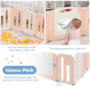 16 Panels Baby Safety Playpen with Drawing Board
