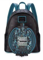 Disney Parks Haunted Mansion Glow-in-the-Dark Loungefly Mini Backpack