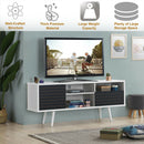 Mid-Century Modern TV Stand for TVs up to 65 Inch with Storage Shelves
