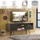 Mid-Century Modern TV Stand for TVs up to 65 Inch with Storage Shelves