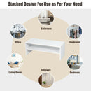 3 Pieces 31-Inch Stackable Multi-Shape Shoe Rack