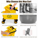 Press Wringer Commercial Mop Bucket