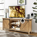 TV Stand Media Center Console Cabinet with Sliding Barn Door