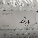 Sky Scallop Reversible Coverlet 100% cotton Full / Queen