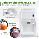 460W Snow Cone Maker Machine Shaver Adjustable-White
