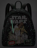 Disney Parks Star Wars Celebrate the Saga Loungefly Mini Backpack Glow In Dark