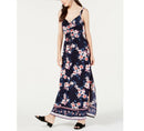 Trixxi Juniors Cameo Maxi Dress, Navy, Size XXS