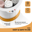 Bathroom Towel Warmer Bucket with Fragrance Holder and Auto Shut