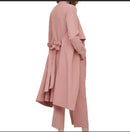 Dkny Draped-Lapel Trench Coat, Size 12