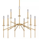 VAXCEL H0180 Kedzie 9L Chandelier Brass