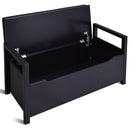 34.5 ×15.5 ×19.5 Inch Shoe Storage Bench with Cushion Seat for Entryway