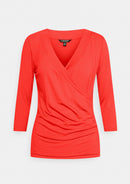 Lauren Ralph Lauren Wrap-Style Jersey Top
