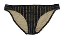 Bar III Crochet Overlay Side Tab Solid Color Hipster Bikini Bottom