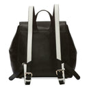 DKNY Jade Flap Black Leather Backpack