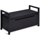 34.5 ×15.5 ×19.5 Inch Shoe Storage Bench with Cushion Seat for Entryway