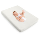 38 x 26 Inch Dual Sided Pack and Play Baby Mattress Pad with Removable Washable Cover-White