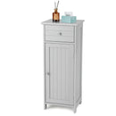 Wooden Bathroom Floor Storage Cabinet with Drawer and Shelf