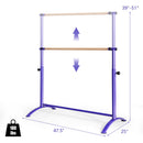51 Inch Ballet Barre Bar with 4-Position Adjustable Height