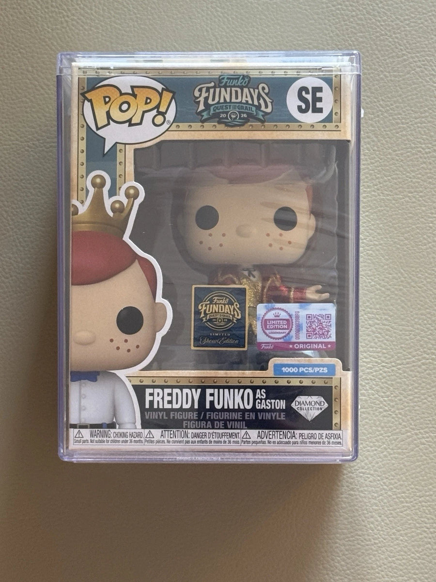 Fundays: Quest for the Grail - Atlantis 2026 Freddy Funko as Beauty and the Beast Gaston (Diamond Collection) with Protector & Guaranteed Mint LE1000