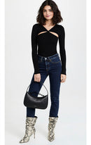 Line & Dot Halo Cutout Sweater