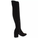 Bar III Womens Gabrie Faux Suede Round Toe Over-the-Knee Boots, 5M/Black