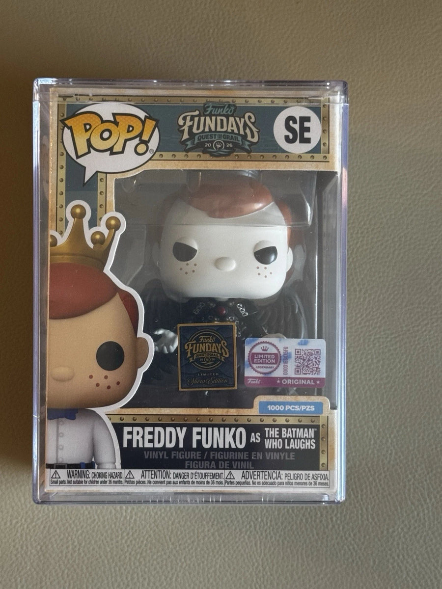 Fundays: Quest for the Grail - Atlantis 2026 Freddy Funko as Batman Who Laughs with Protector & Guaranteed Mint LE1000