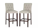 Safavieh 31.5 -Inch Norah Light Grey Barstool (Set of 2) ? Light Grey 19 x 20