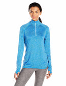 Spalding Women's Inspire Half Zip Top Pullover, Helix Combo, Blue, L
