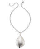 Charter Club Silver-Sculptural Disc Pendant Necklace