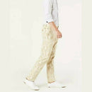 Dockers Alpha Khaki Beige Leaf Print Slim Fit 360 Flex Chino Pants