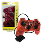 Red Double-Shock 2 Wired Controller (Playstation 2)