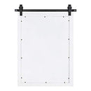 Kate and Laurel Cates Classic Rectangle Framed White Wall Mirror, 24x18