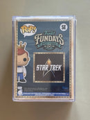 Fundays: Quest for the Grail - Atlantis 2026 Freddy Funko as James Kirk (Translucent) with Protector & Guaranteed Mint LE1000