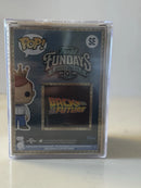 Fundays: Quest for the Grail - Atlantis 2026 Freddy Funko as Back to the Future Doc Brown 2015 (Orange Jacket) with Protector & Guaranteed Mint LE1150