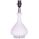Hampton Bay White and Acrylic Tear Drop Accent Lamp Base