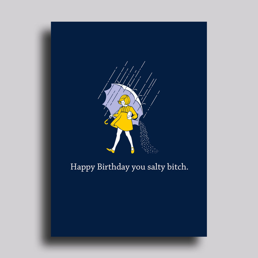 Salty Bitch Birthday Greeting Card