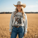 Santa Rocking Around The Christmas Tree Graphic Sweatshirt