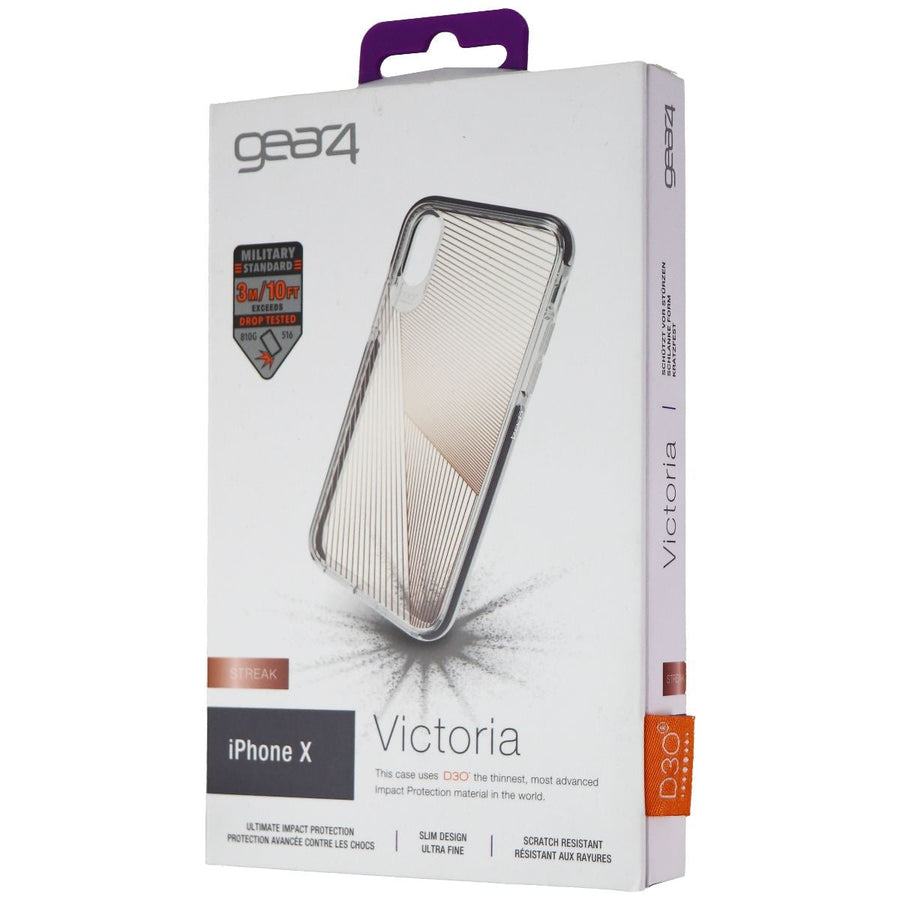 ZAGG Victoria Protective Case for iPhone X/XS – Clear/Copper Pattern