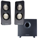 Insignia - 2.1 Bluetooth Lighted Speaker System (3-Piece) - Black
