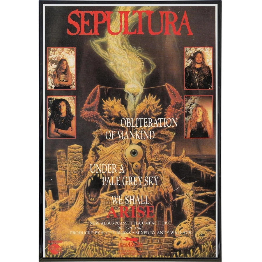 Sepultura Vintage Show Poster Print Print The Original Underground 