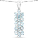 9.88 Carat Genuine Blue Topaz .925 Sterling Silver 3 Piece Jewelry Set (Ring, Earrings, and Pendant w/ Chain)
