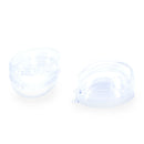 Set of 3 Clear Plastic Egg Ornaments 3.4 Inches (86 mm)